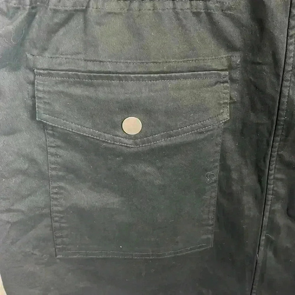 a new day Womens Vest/Blouse Black XXL Full Zip/Snaps Flap Pockets Sleeveless - Picture 8 of 14